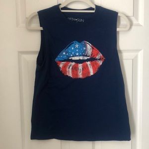 Fitch Sun Americana Lips Tank Small